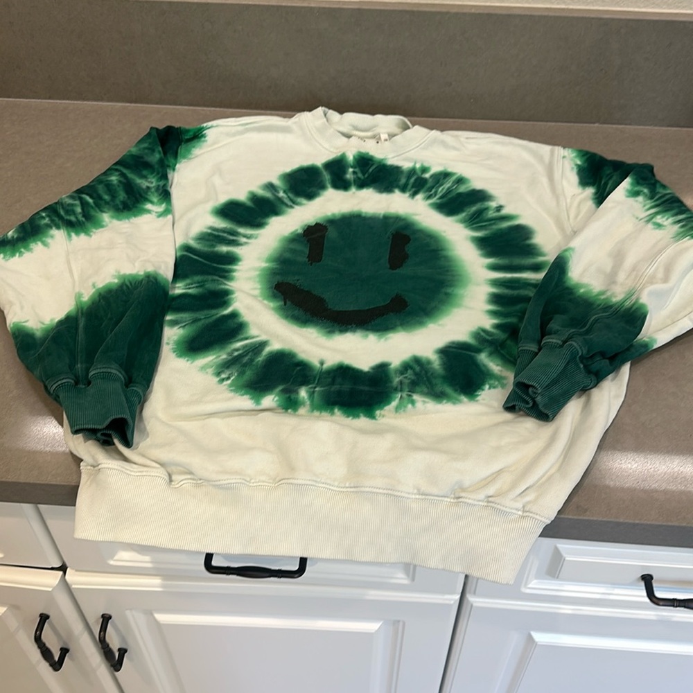 Molo Tie Dye Swirl Smile Sweatshirt